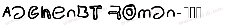 AachenBT Roman字体转换